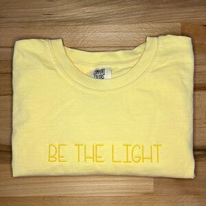 Be The Light Embroidered Tee
